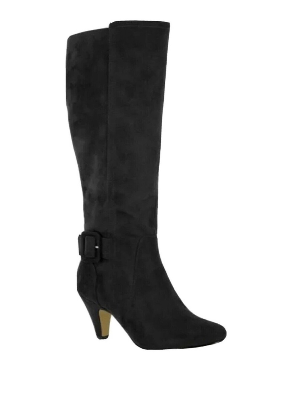 Bella Vita Troy II Plus Boots 8.5 Wide Black Suede Wide Calf Knee High
